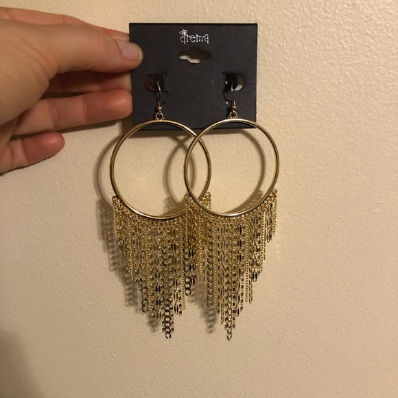 Drema Jewelry - ❌FINAL SALE New Drema  5 inch dangle gold earrings